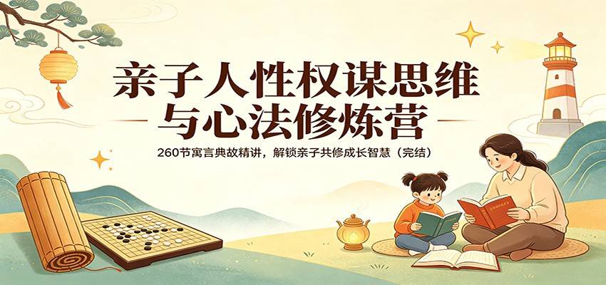 亲子人性权谋思维与心法修炼营：260节寓言典故精讲，解锁亲子共修成长智慧(完结)-云推网创项目库