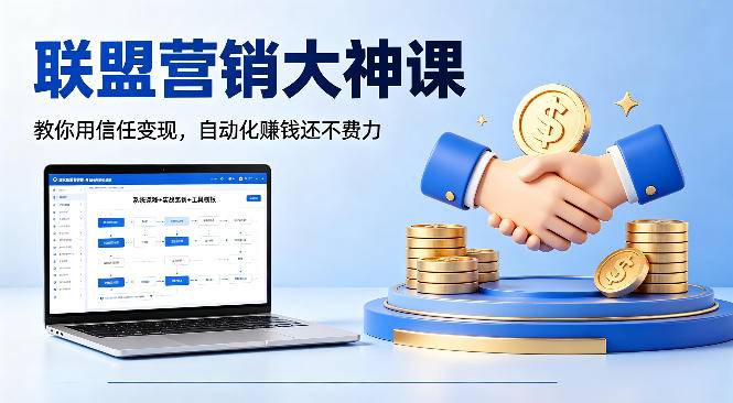 联盟营销大神课，教你用信任变现，自动化賺钱还不费力【原创双语字幕】-云推网创项目库