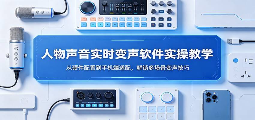 人物声音实时变声软件实操教学：从硬件配置到手机端适配，解锁多场景变声技巧-云推网创项目库
