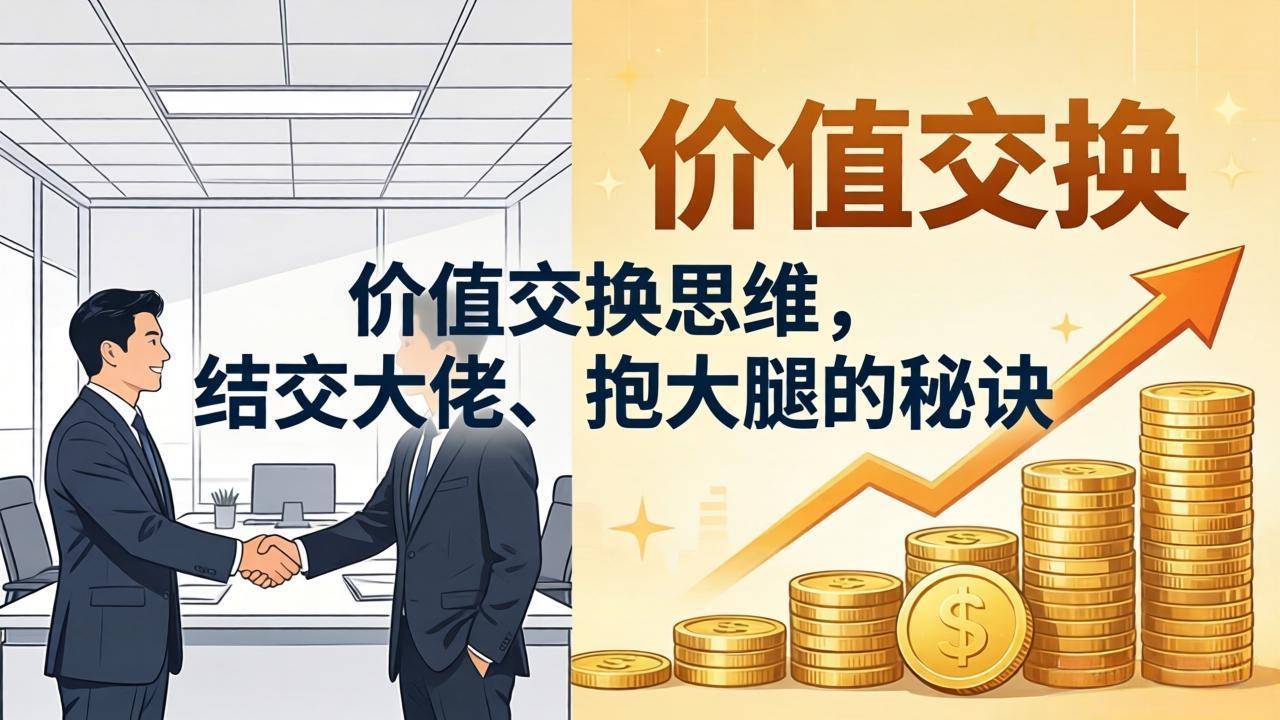 某付费文章：价值交换思维，结交大佬、抱大腿的秘诀-云推网创项目库