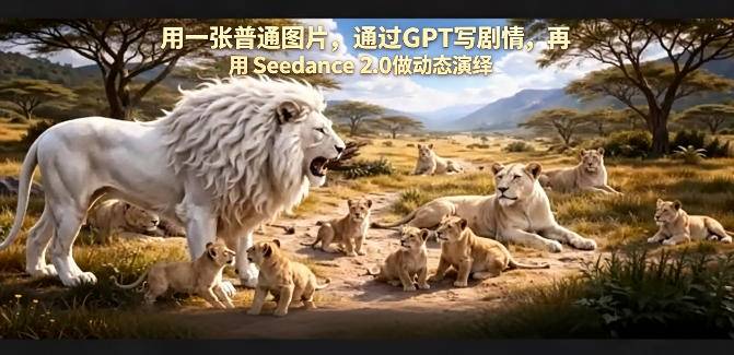用一张普通图片，通过GPT写剧情，再用Seedance 2.0做动态演绎，居然能生成迪士尼风格搞笑动画-云推网创项目库