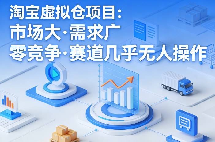 淘宝虚拟仓项目，市场大，需求广，零竞争，赛道几乎没人操作(更新0410)-云推网创项目库