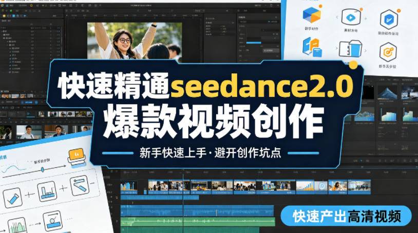 快速精通seedance2.0爆款视频创作，快速产出高清视频，避开大量创作坑点，新手也能快速上手-云推网创项目库
