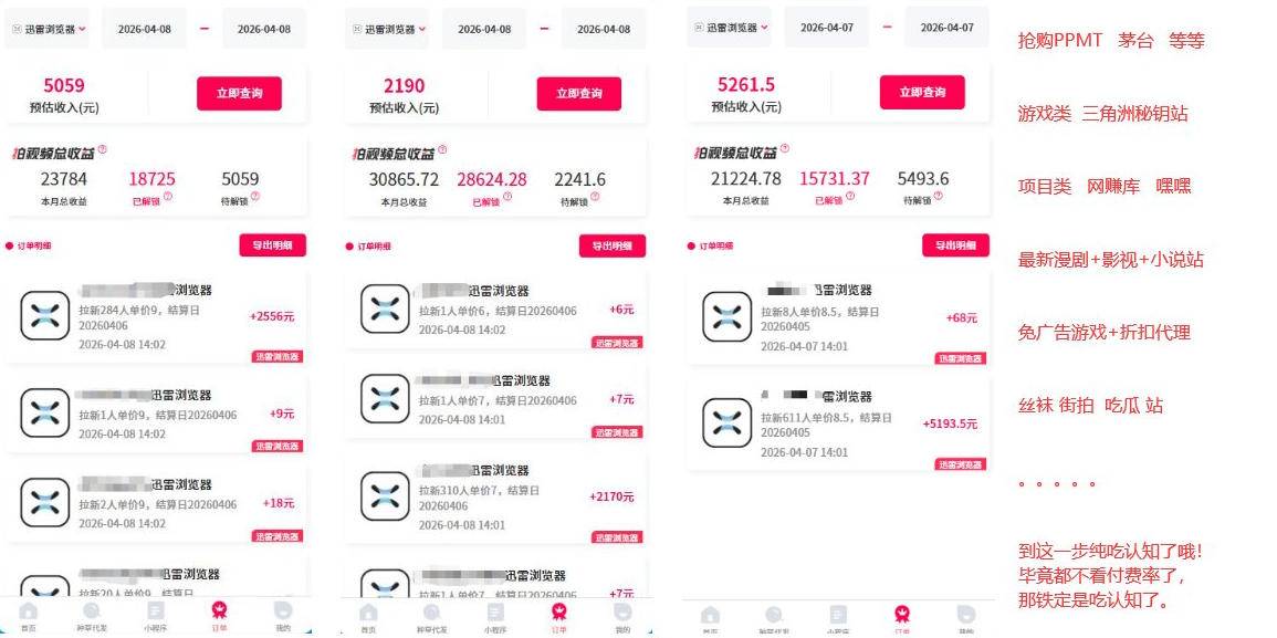 迅雷浏览器项目2.0_拆个大佬周1W的打法