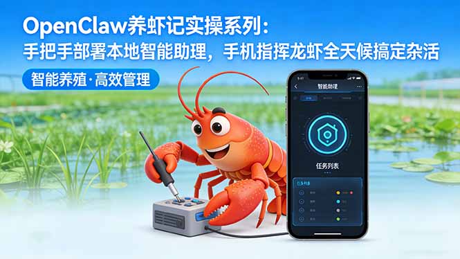 OpenClaw养虾记实操系列-更新:手把手部署本地智能助理,手机指挥龙虾全天候搞定杂活-云推网创项目库