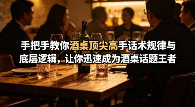 付费文章：手把手教你酒桌顶尖高手话术规律与底层逻辑，让你迅速成为酒桌话题王者(二十年全网独家经验分享)-云推网创项目库