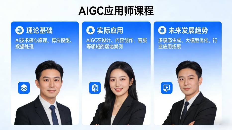 AIGC应用师课程，覆盖了AI技术的理论基础、实际应用、以及未来发展趋势-云推网创项目库