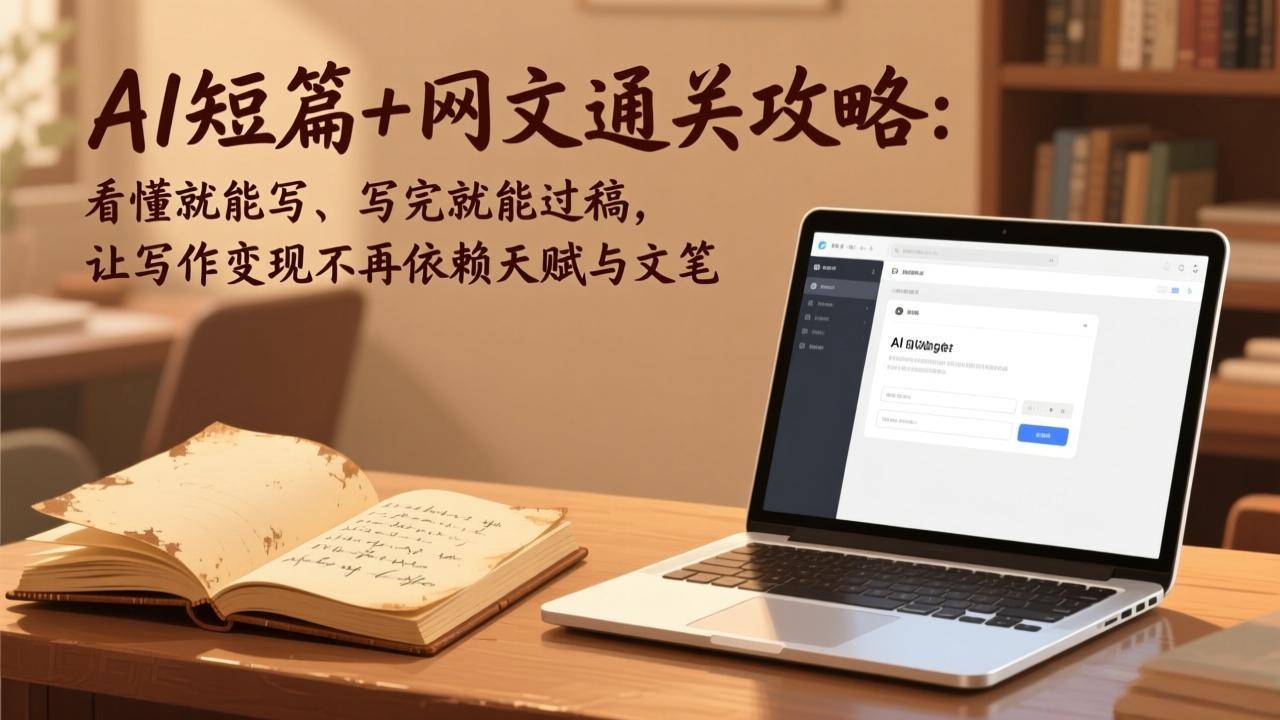 AI短篇+网文通关攻略-更新4月：看懂就能写、写完就能过稿，让写作变现不再依赖天赋与文笔-云推网创项目库