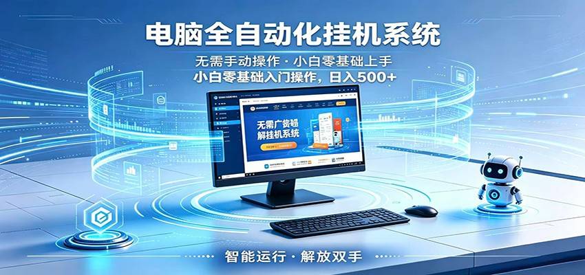 智能广告挂机无需值守，小白上手轻松实现每日增收-云推网创项目库