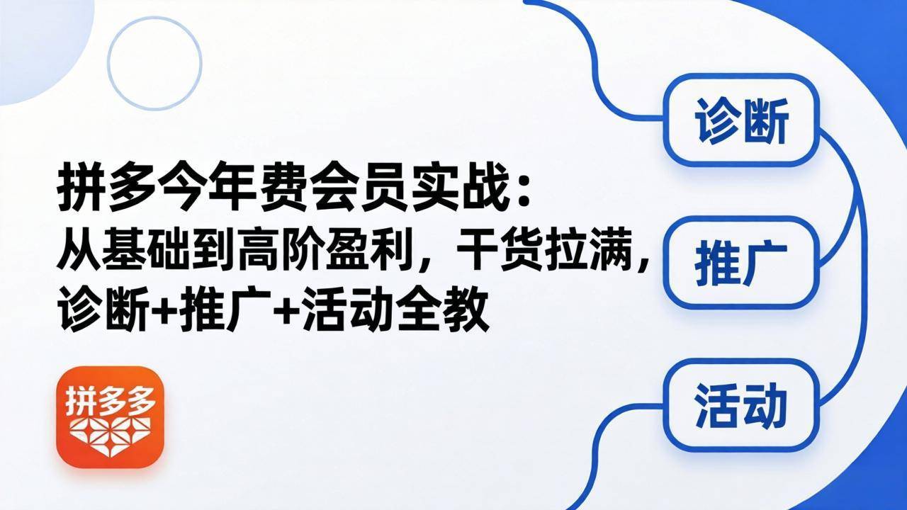 拼多多年费会员实战(更新26年5月5-云推网创项目库
