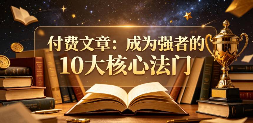 付费文章:成为强者的10大核心法门-云推网创项目库