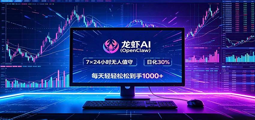 龙虾AI(OpenClaw)全自动挂机，智能操控电脑高效执行任务，每天轻松到手四位数-云推网创项目库