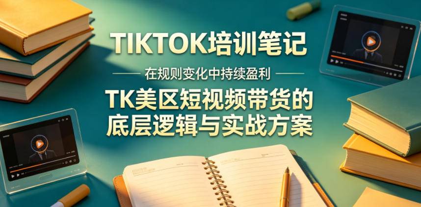 视界跨境TIKTOK4月17培训笔记，在规则变化中持续盈利，TK美区短视频带货的底层逻辑与实战方案【文档】-云推网创项目库