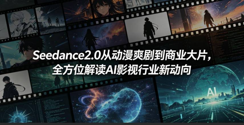 Seedance2.0从动漫爽剧到商业大片，全方位解读AI影视行业新动向-云推网创项目库