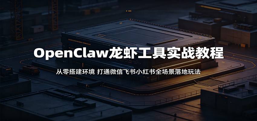 OpenClaw龙虾工具实战教程：从零搭建环境，打通微信飞书小红书全场景落地玩法-云推网创项目库