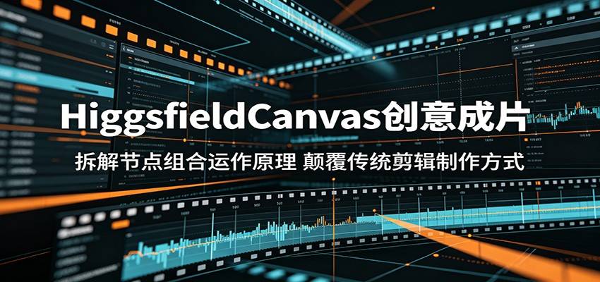 HiggsfieldCanvas创意成片：拆解节点组合运作原理，颠覆传统剪辑制作方式-云推网创项目库