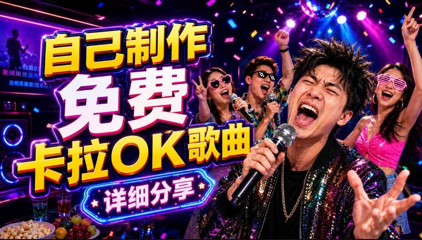零基础AI制作免费卡拉OK视频教程，从歌曲生成、音轨分离到字幕制作、视频导出，手把手教学-云推网创项目库
