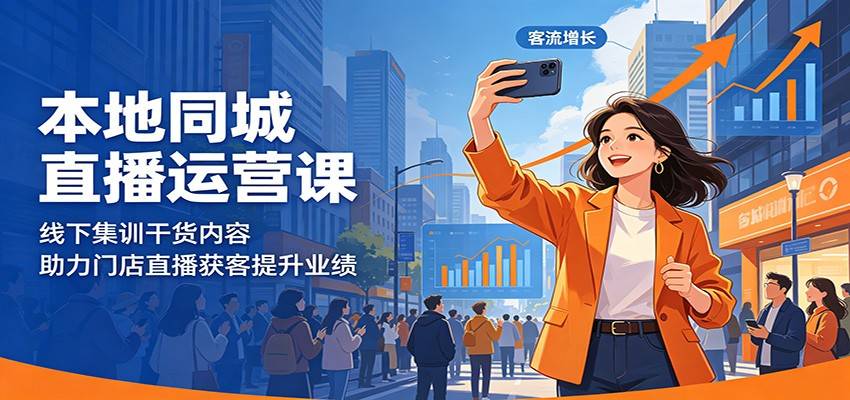 本地同城直播运营课：线下集训干货内容，助力门店直播获客提升业绩-云推网创项目库