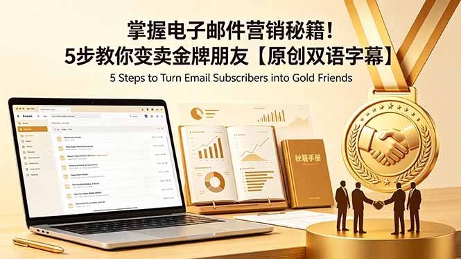 掌握电子邮件营销秘籍！5步教你变卖金牌朋友【原创双语字幕】-云推网创项目库