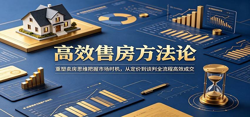 高效售房方法论：重塑卖房思维把握市场时机，从定价到谈判全流程高效成交-云推网创项目库