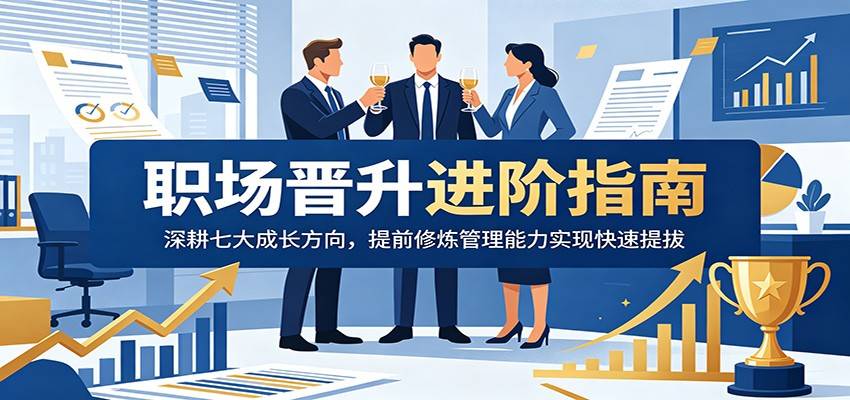 职场晋升进阶指南：深耕七大成长方向，提前修炼管理能力实现快速提拔-云推网创项目库