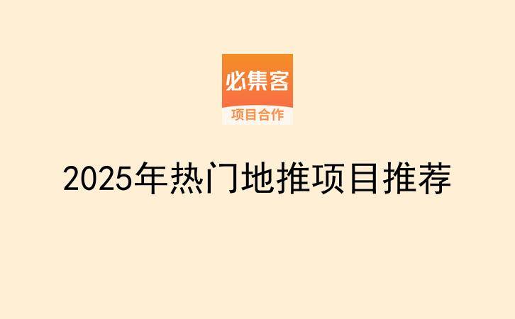 2025年热门地推项目推荐-云推网创项目库