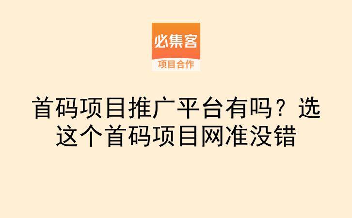 首码项目推广平台有吗？选这个首码项目网准没错-云推网创项目库