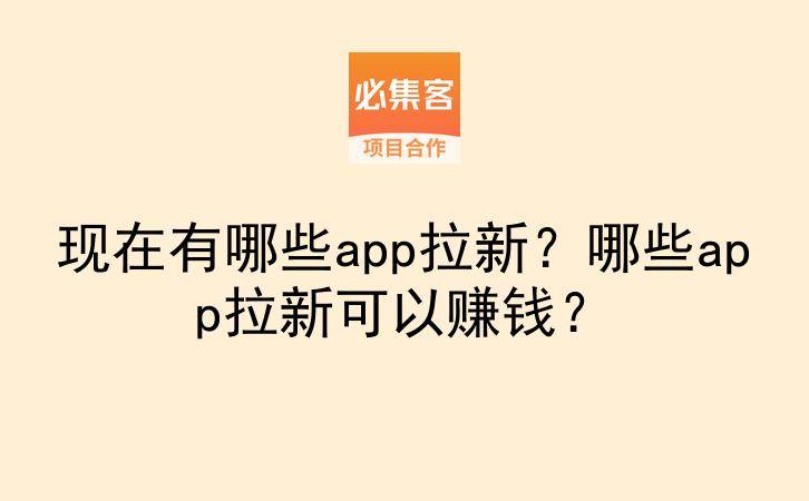 现在有哪些app拉新?哪些app拉新可以赚钱?-云推网创项目库