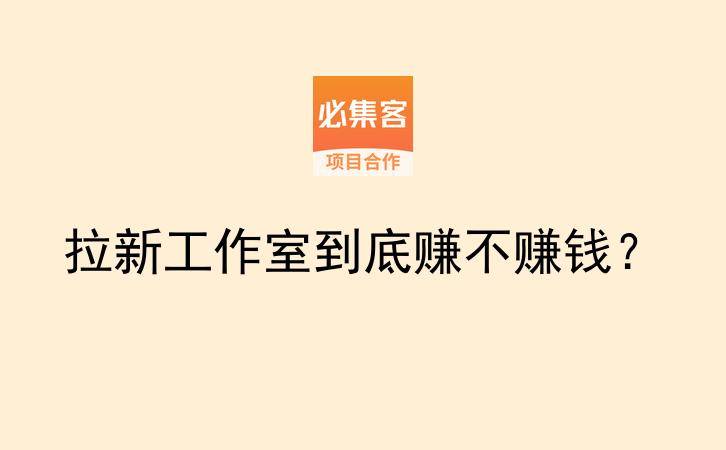 拉新工作室到底赚不赚钱?-云推网创项目库