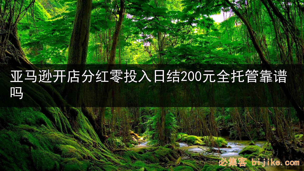 亚马逊托管分红